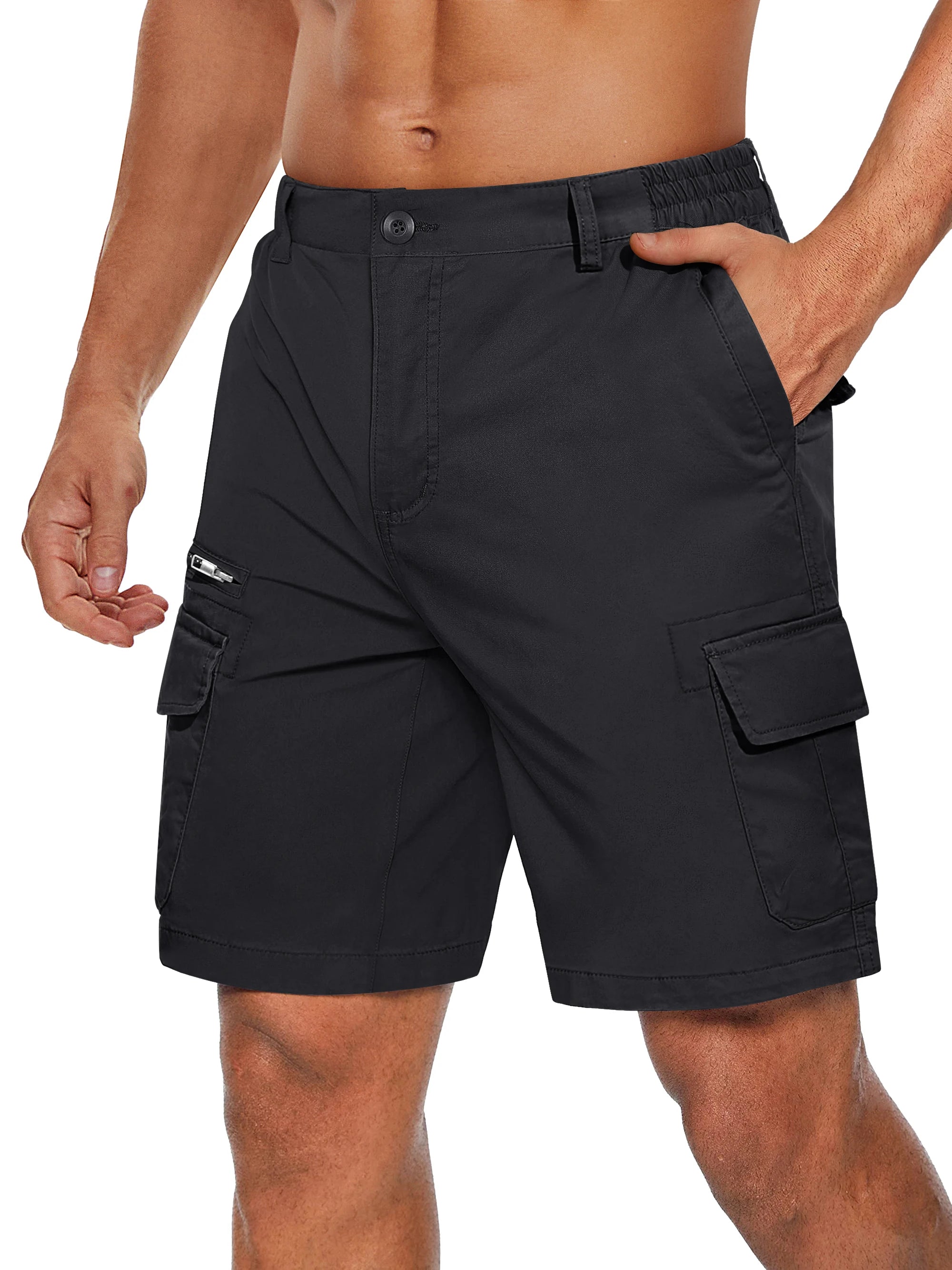Summer Cotton Cargo Shorts