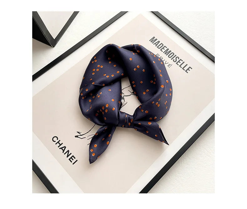Polka Dot Silk Scarf