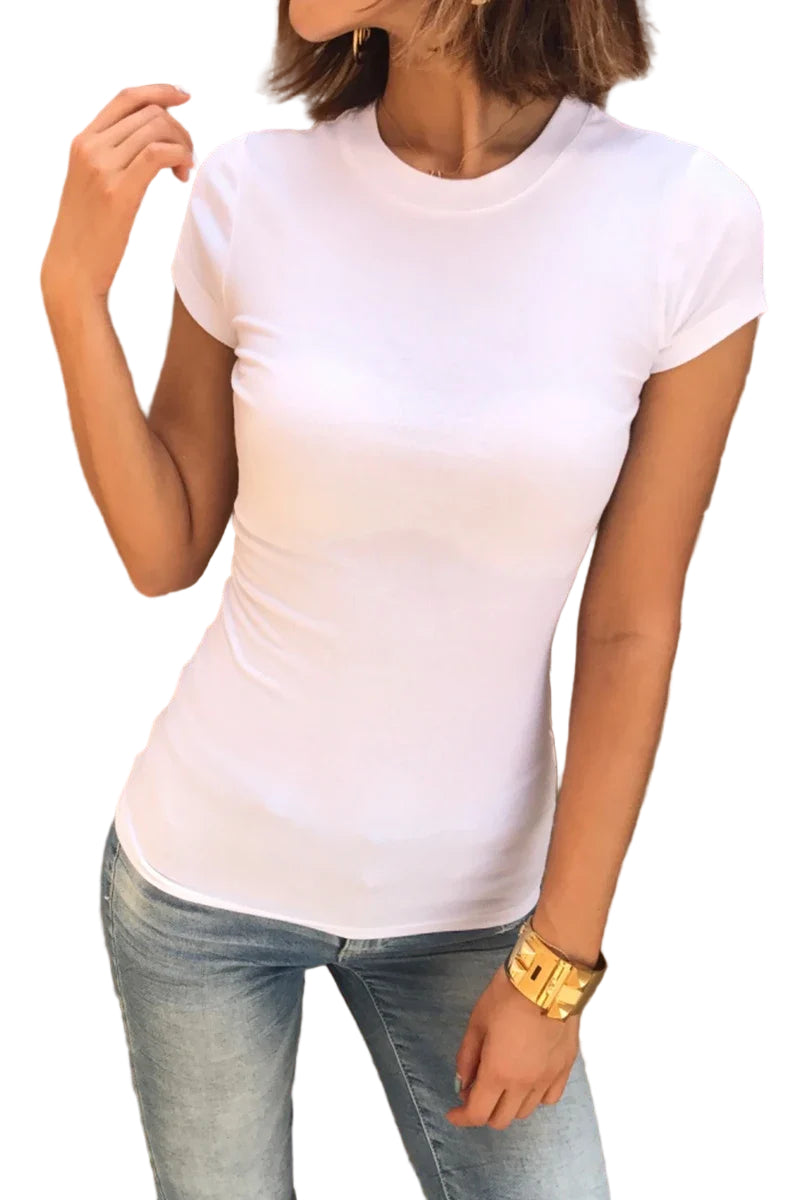 Classic Pure Cotton Round Neck T-Shirt