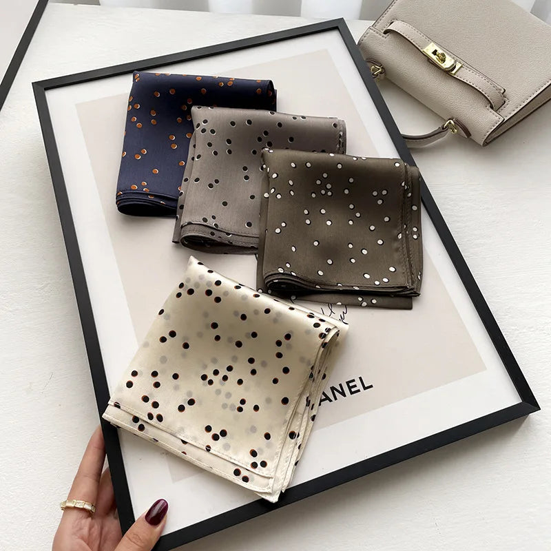 Polka Dot Silk Scarf