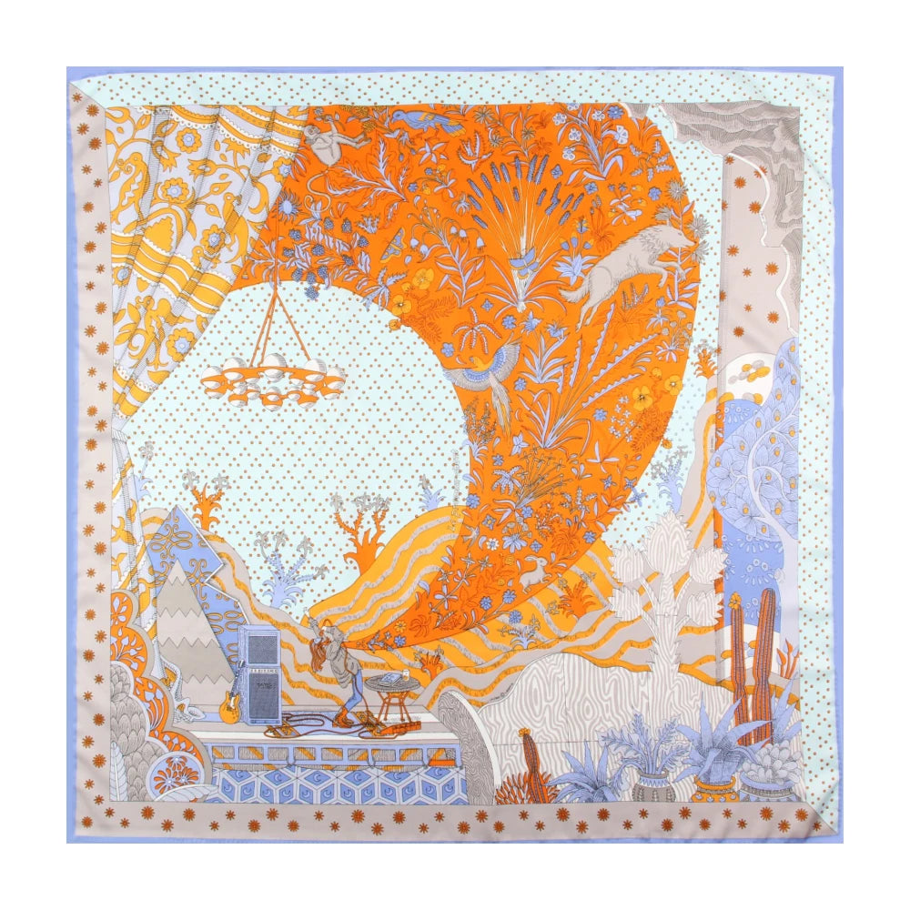 Hand Rolled Twill Silk Scarf