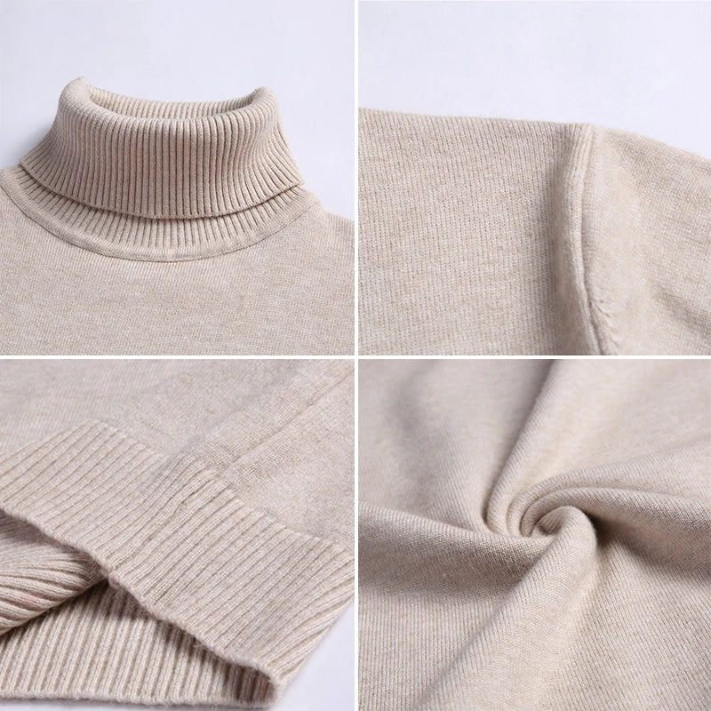 Slim Men's Turtleneck Sweater