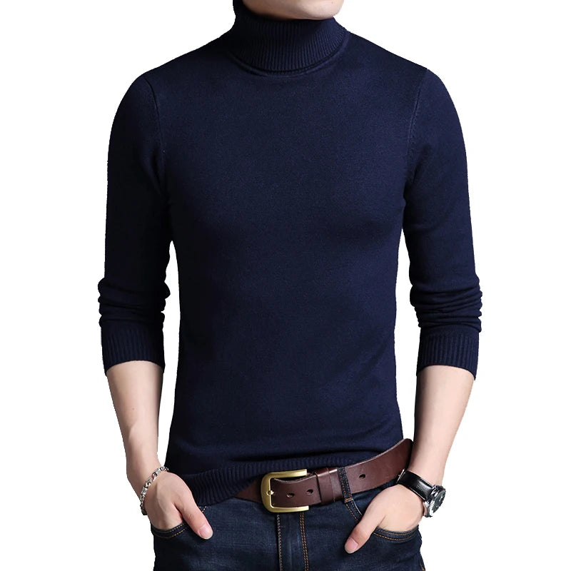 Slim Men's Turtleneck Sweater