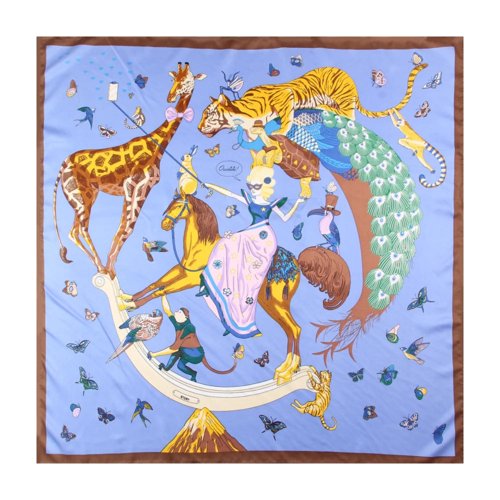 Hand Rolled Twill Silk Scarf