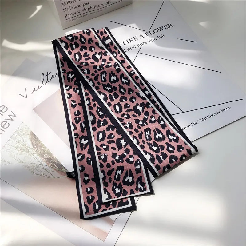 Leopard Animal Print Scarf - Skinny