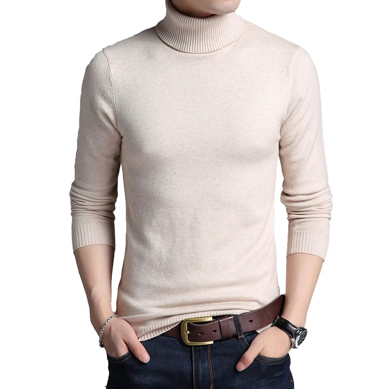 Slim Men's Turtleneck Sweater
