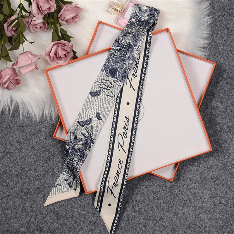 Tropic Affair Silk Skinny Scarf
