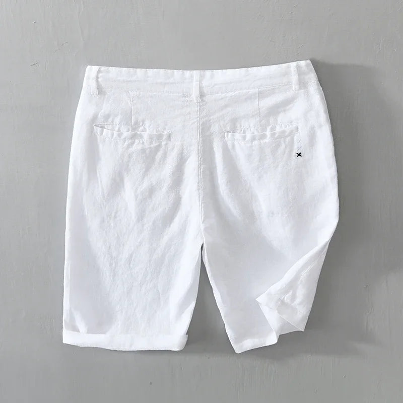 Pure Linen Casual Shorts