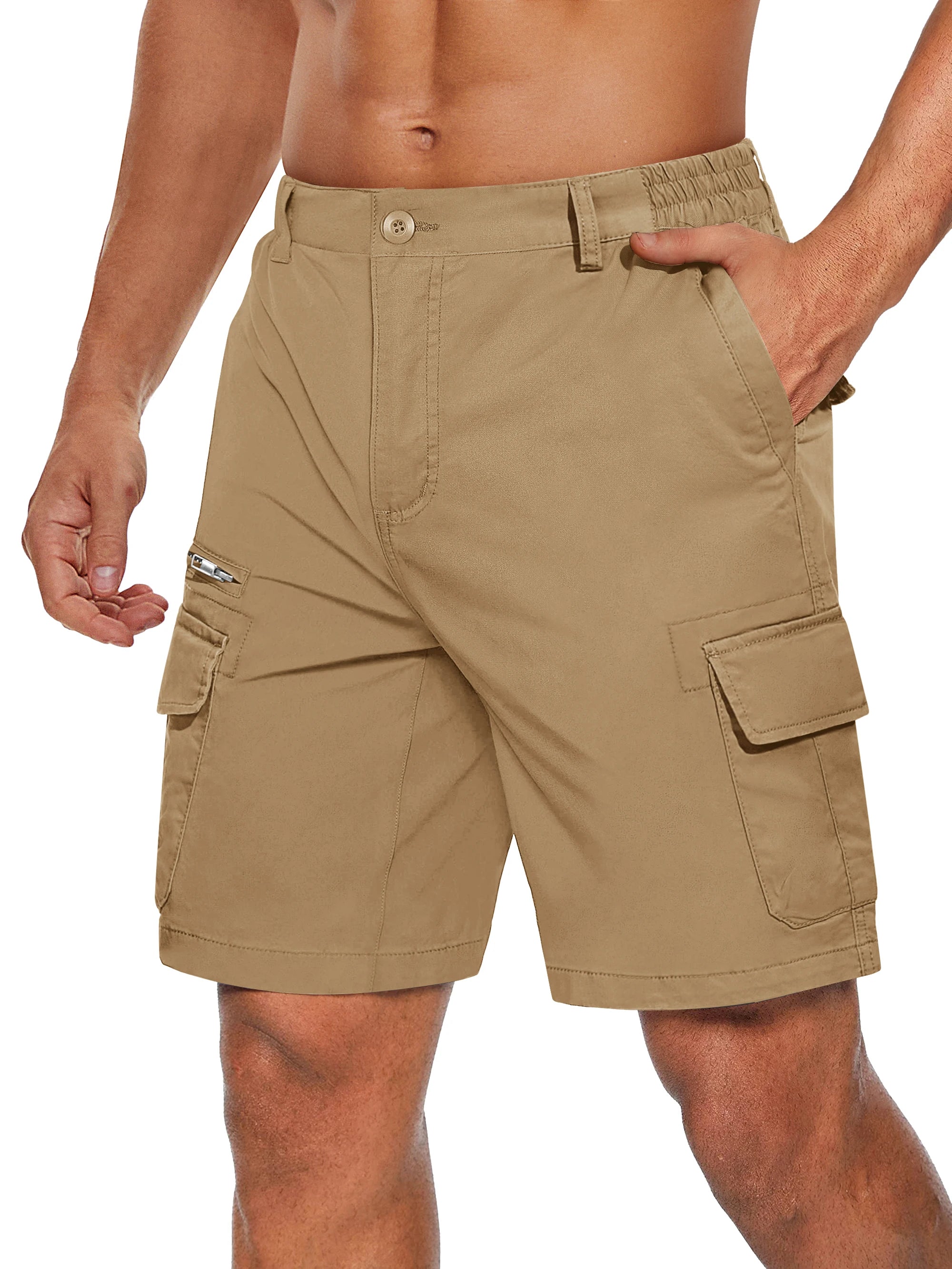 Summer Cotton Cargo Shorts