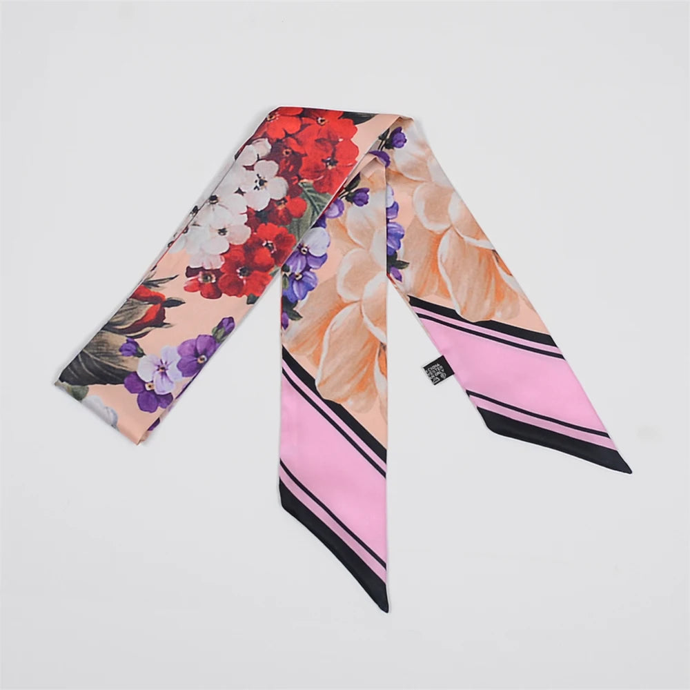 Tropic Affair Silk Skinny Scarf