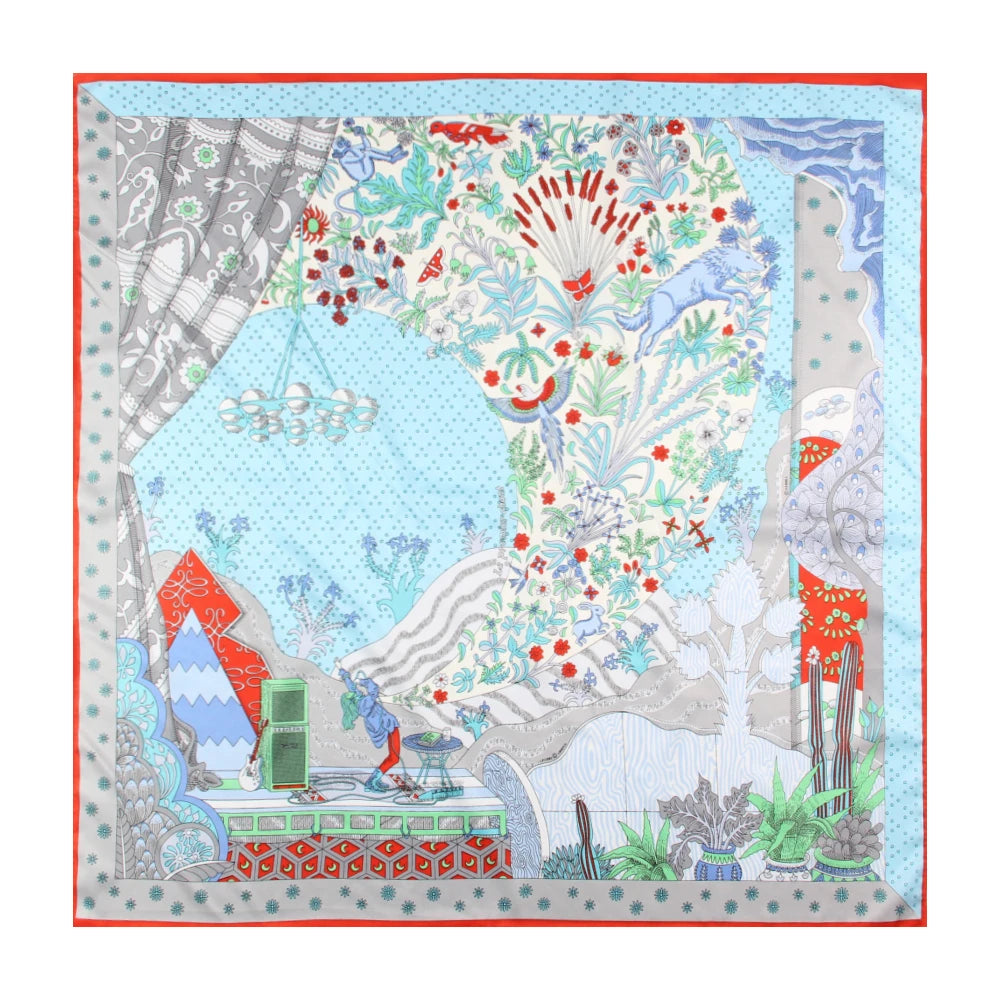 Hand Rolled Twill Silk Scarf