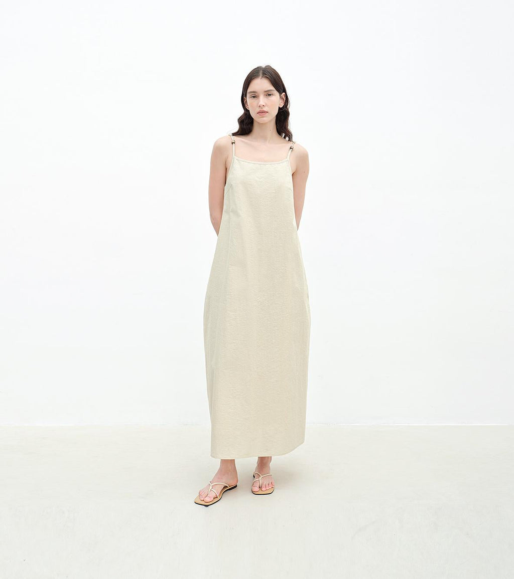 Cotton Beaded Sling Dress