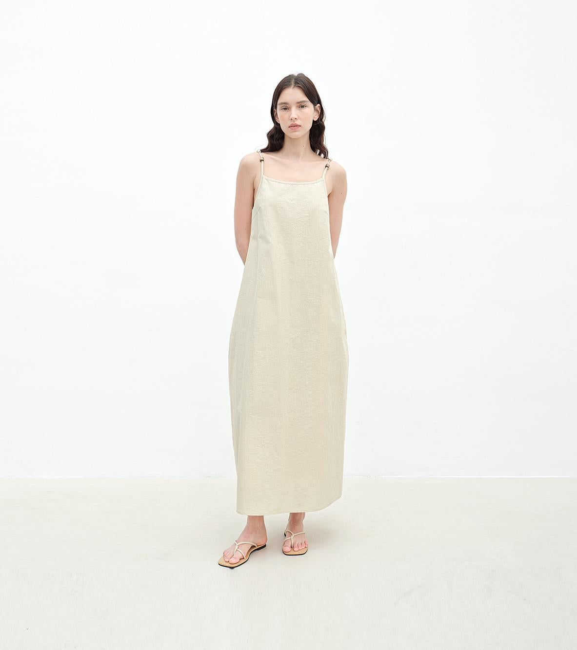 Cotton Beaded Sling Dress