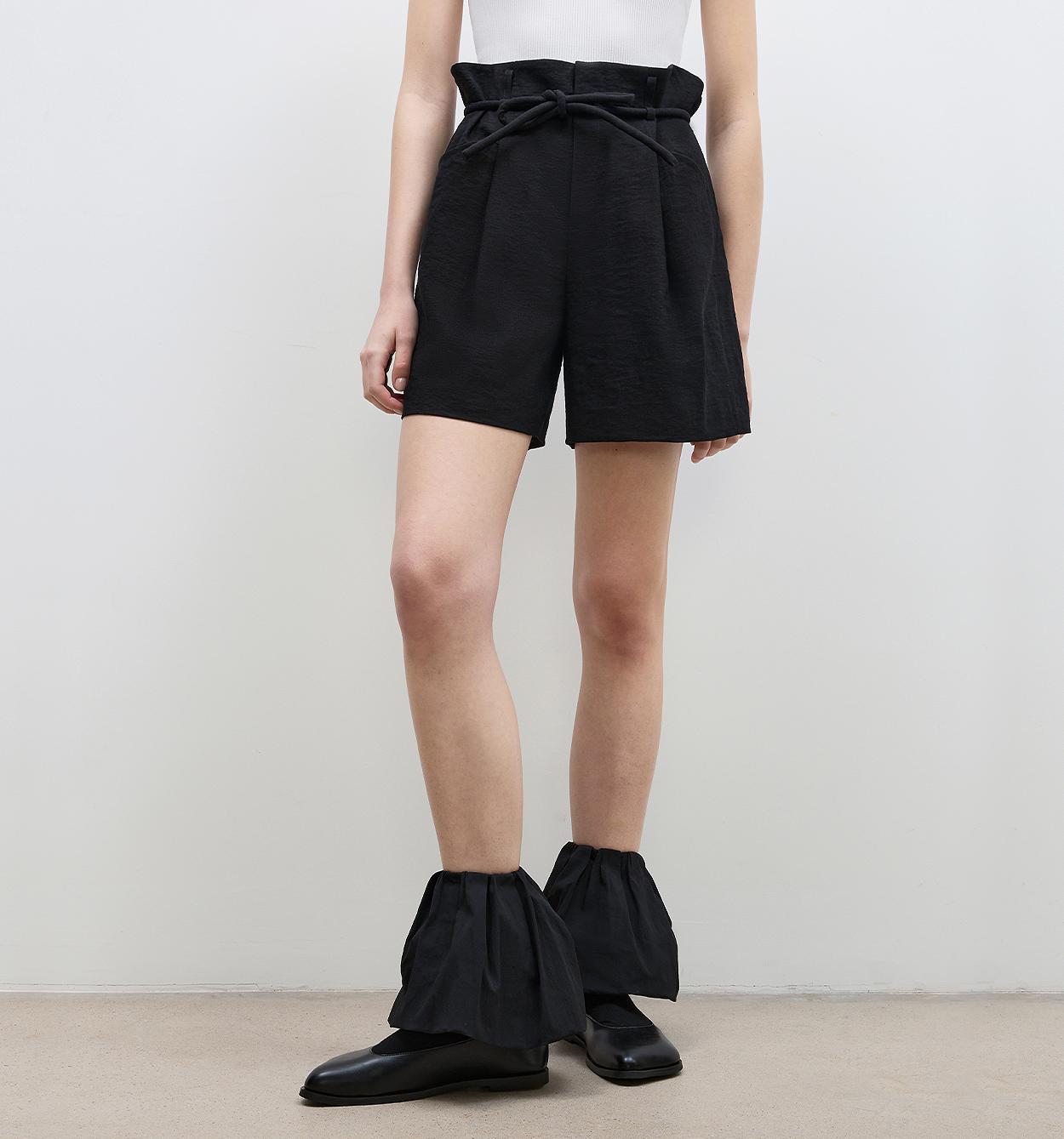 Drawstring High Waist Shorts Women