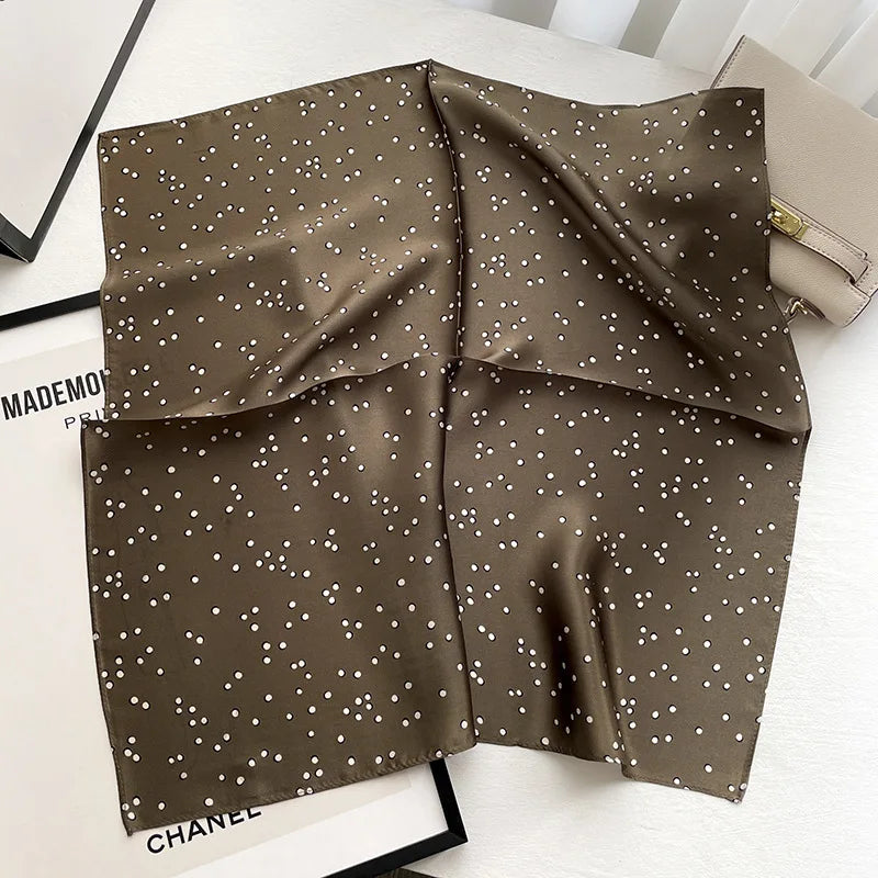Polka Dot Silk Scarf