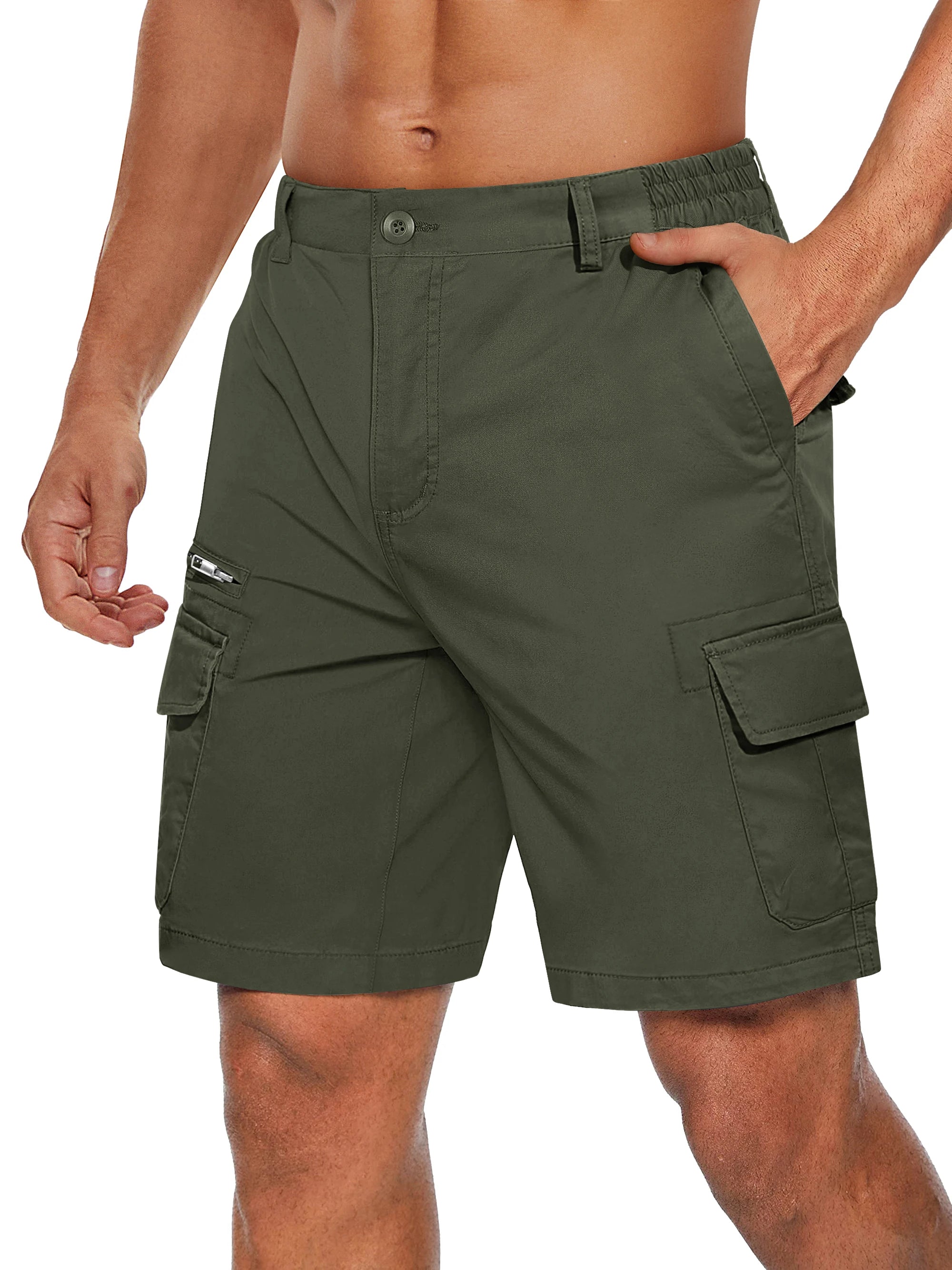 Summer Cotton Cargo Shorts