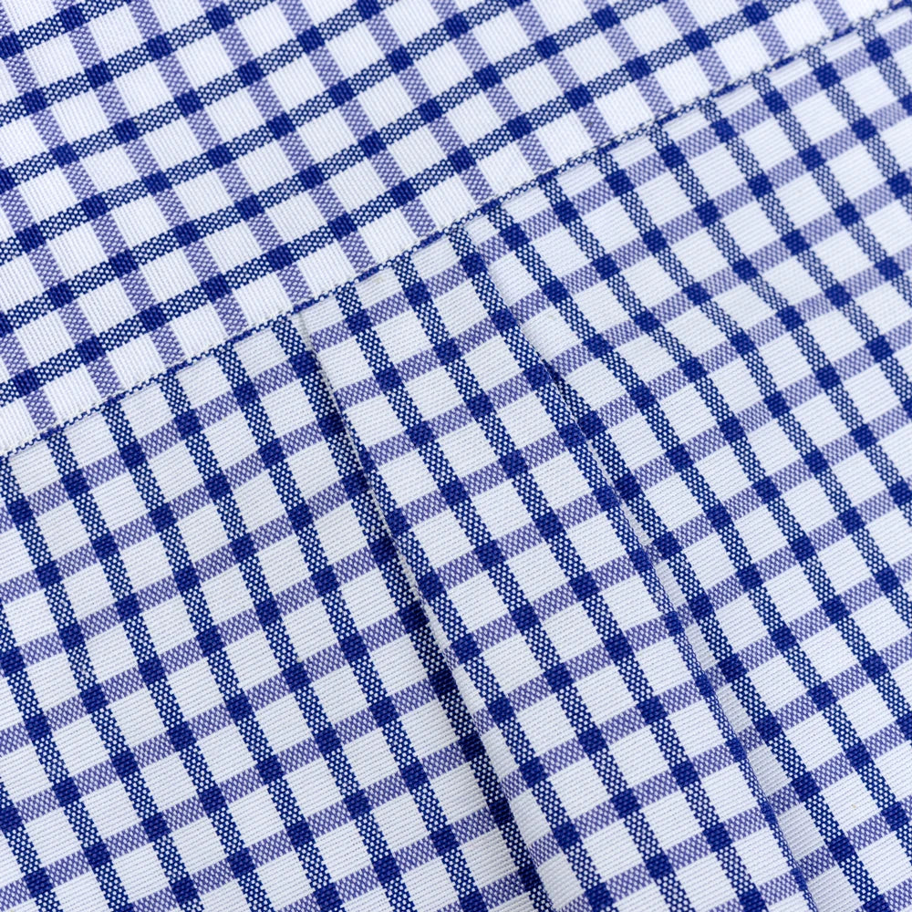 Checked/Striped Cotton Blend Shirt