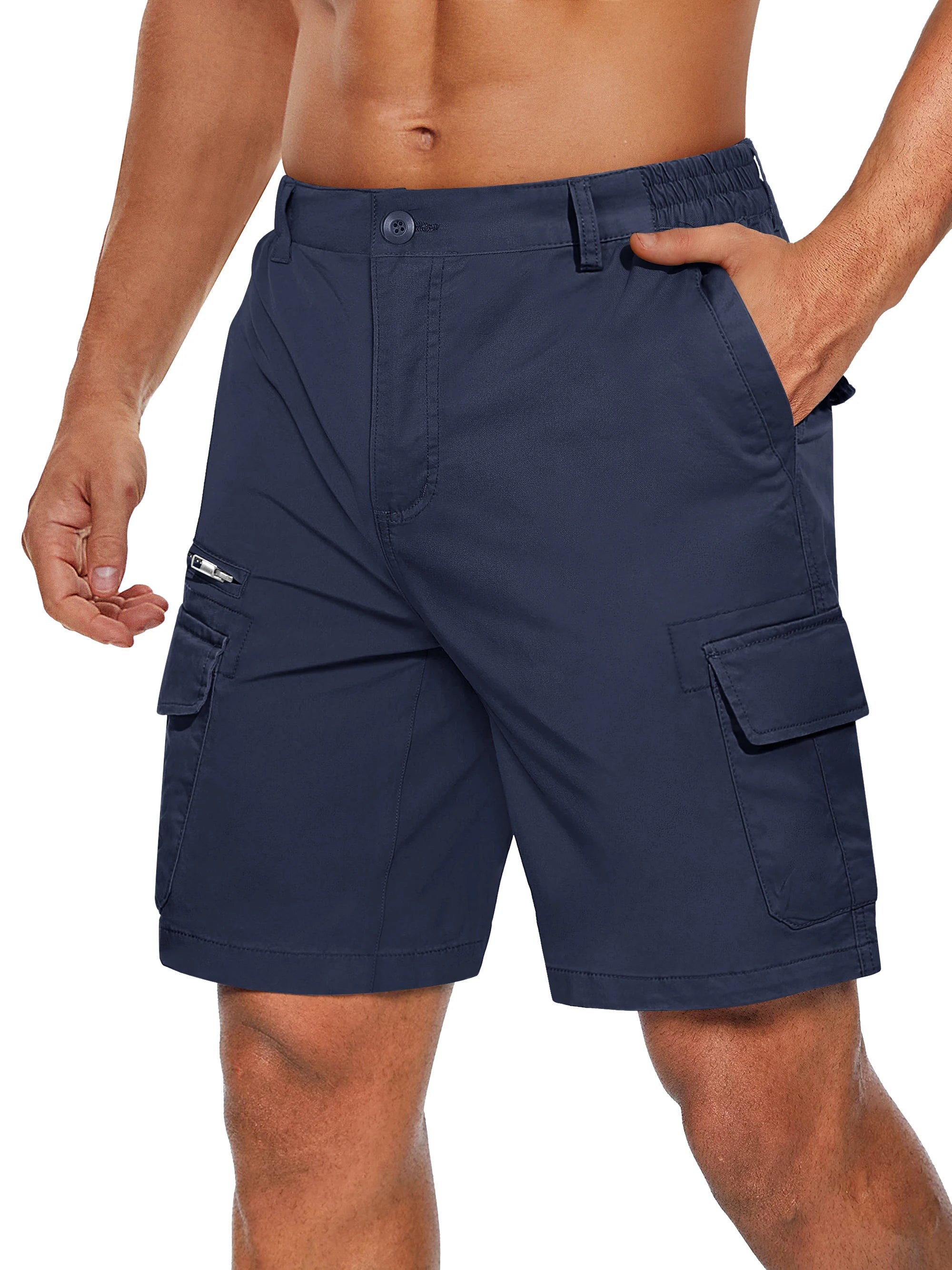 Summer Cotton Cargo Shorts