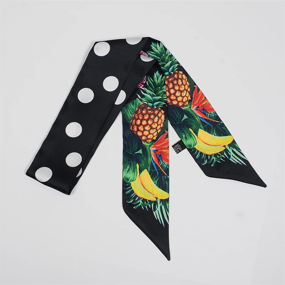 Tropic Affair Silk Skinny Scarf