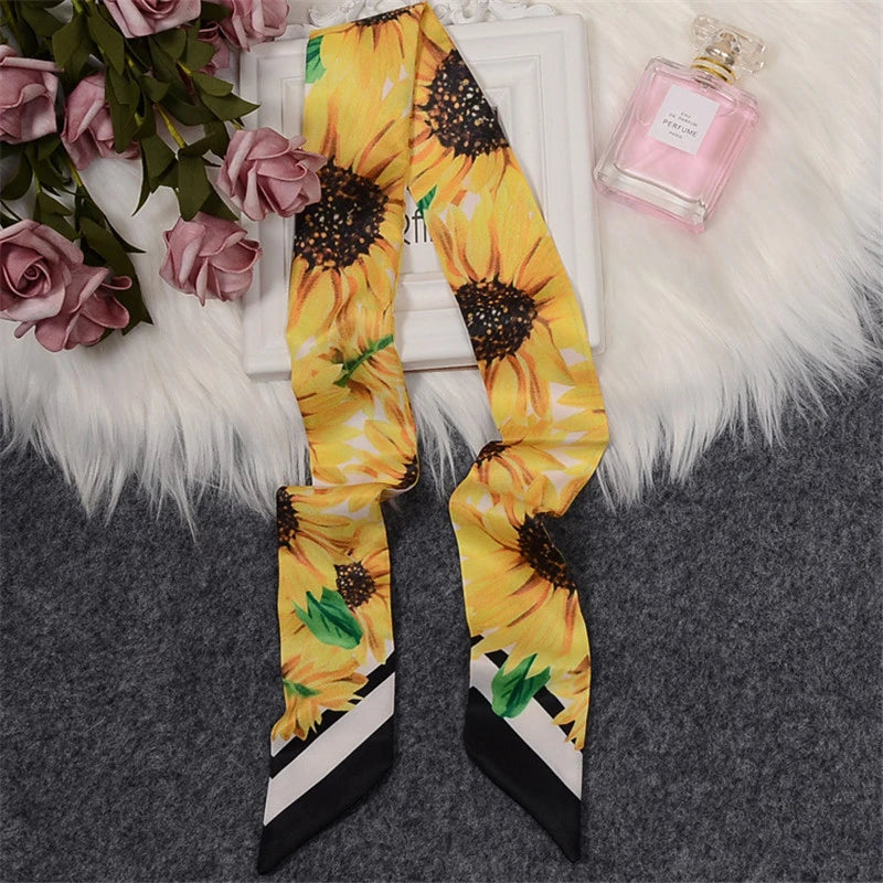 Tropic Affair Silk Skinny Scarf
