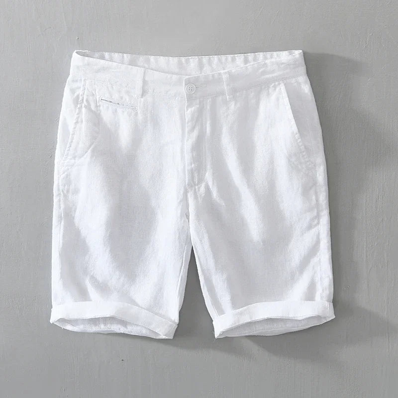 Pure Linen Casual Shorts