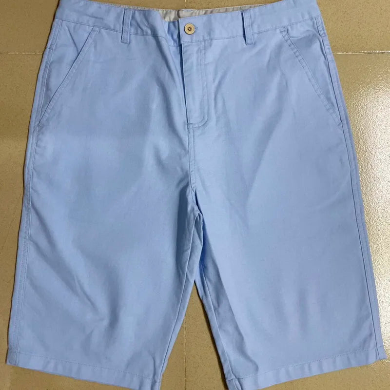 Cotton/Linen Blend Casual Shorts
