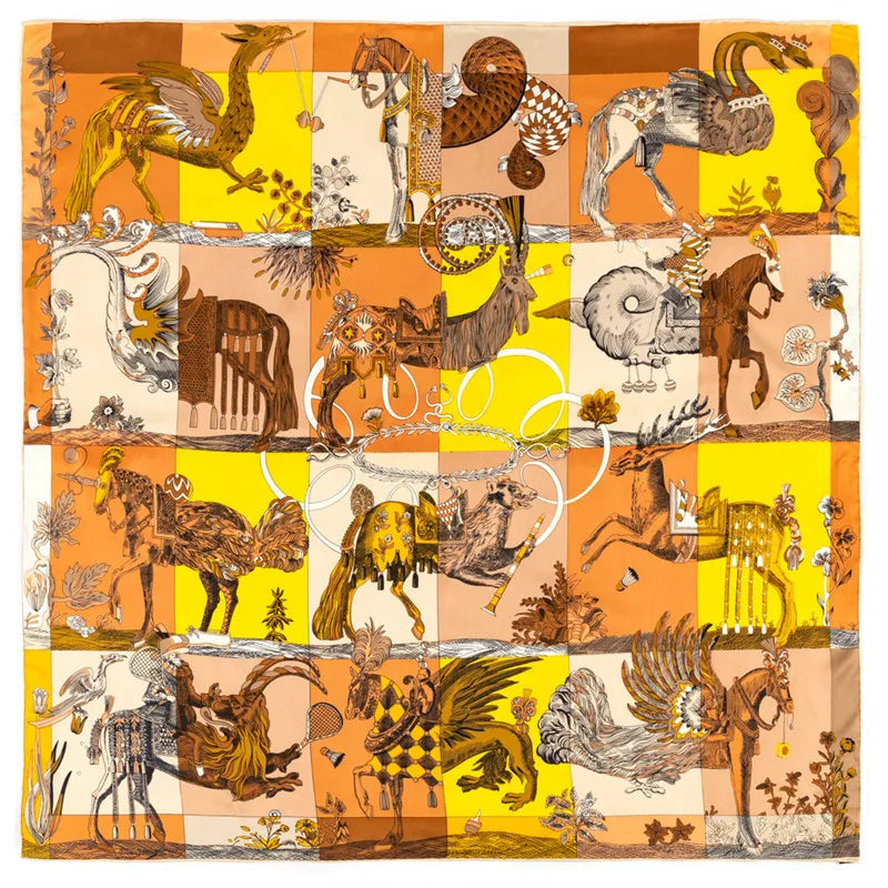 Hand Rolled Twill Silk Scarf