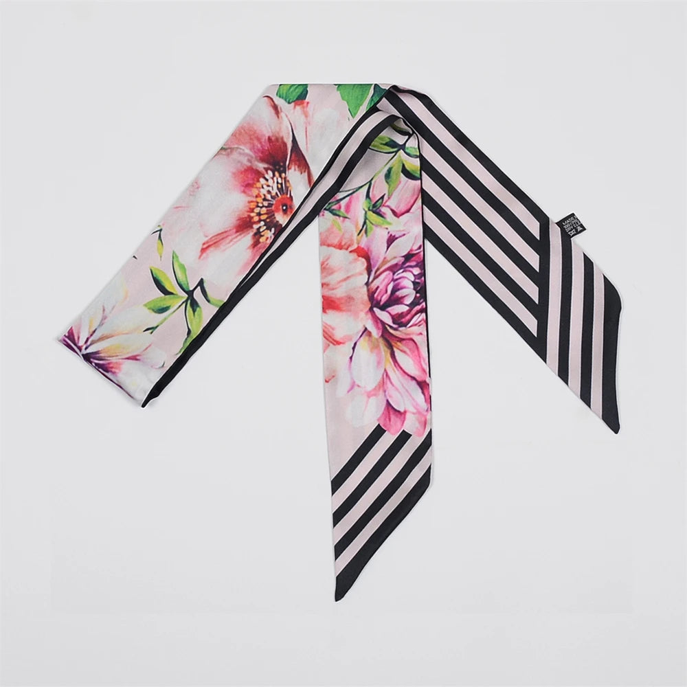 Tropic Affair Silk Skinny Scarf