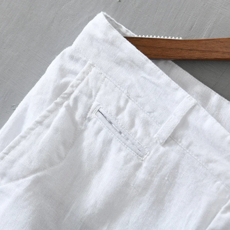 Pure Linen Casual Shorts