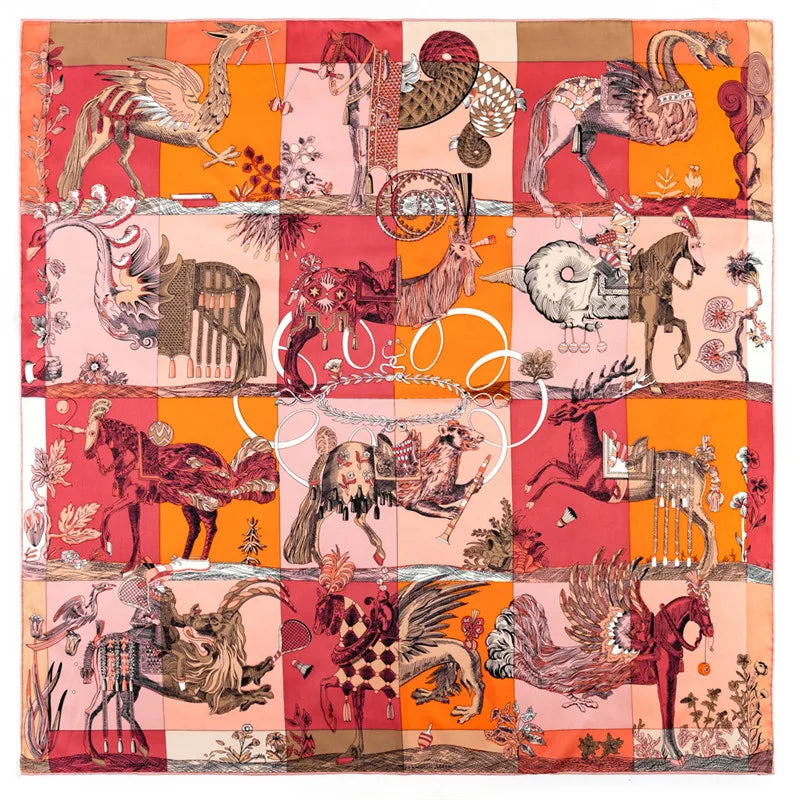Hand Rolled Twill Silk Scarf