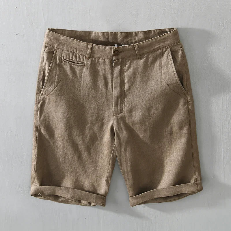 Pure Linen Casual Shorts