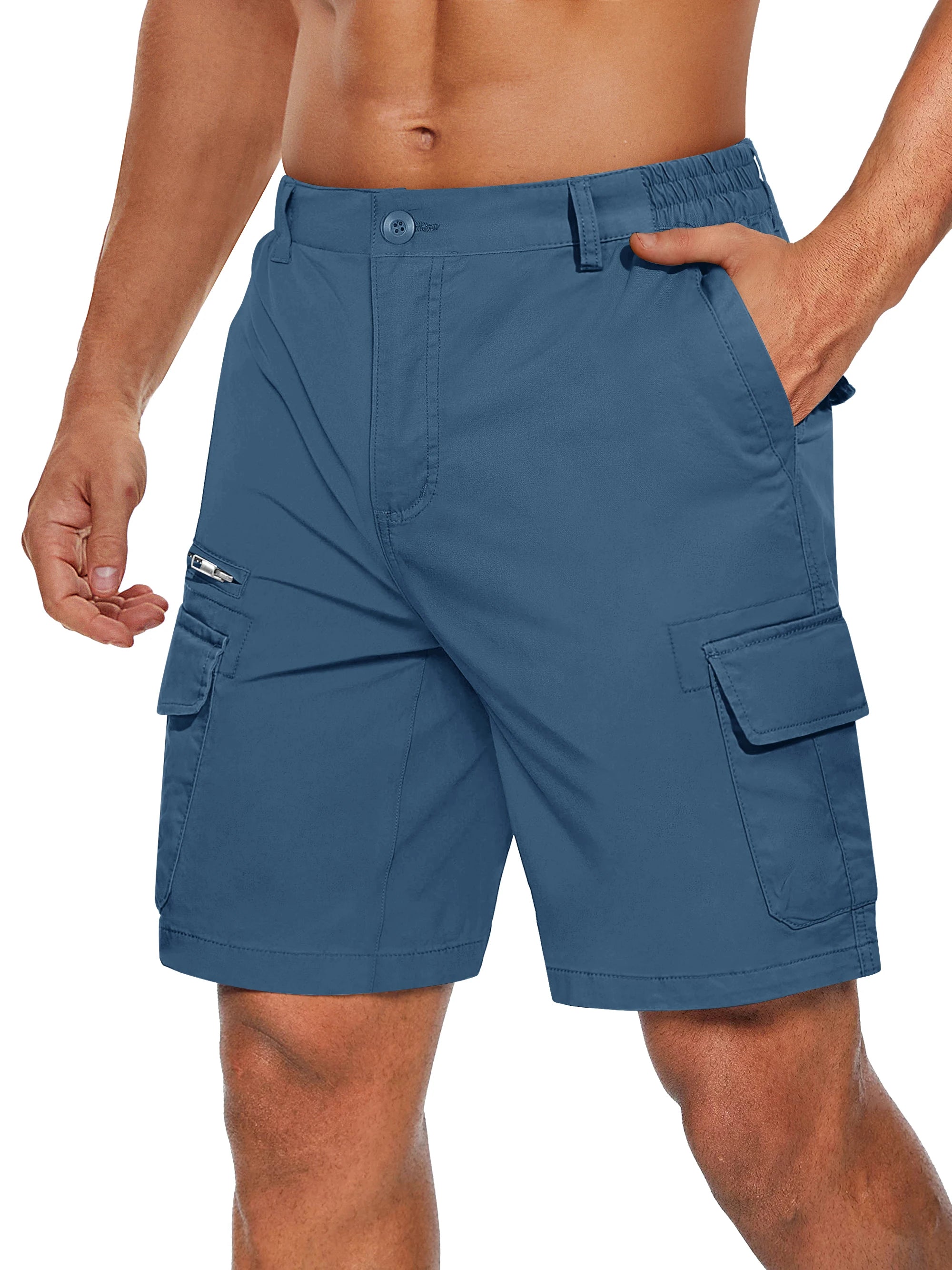 Summer Cotton Cargo Shorts