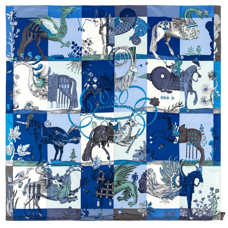 Hand Rolled Twill Silk Scarf