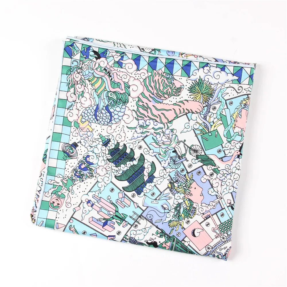 Hand Rolled Twill Silk Scarf