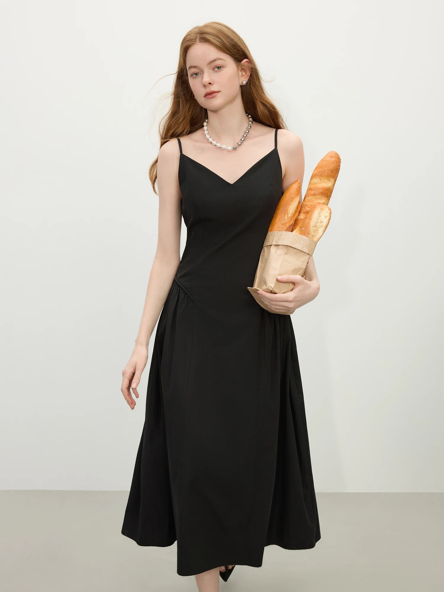 Strappy Cotton A-Line Dress