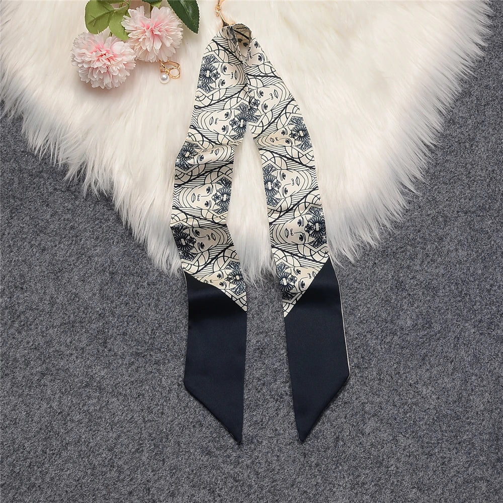 Tropic Affair Silk Skinny Scarf
