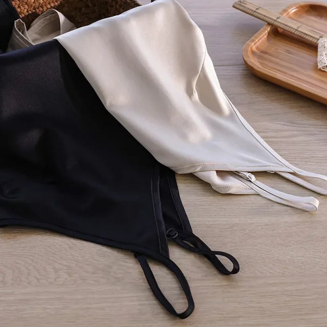 Satin Spaghetti Strap Tank Top