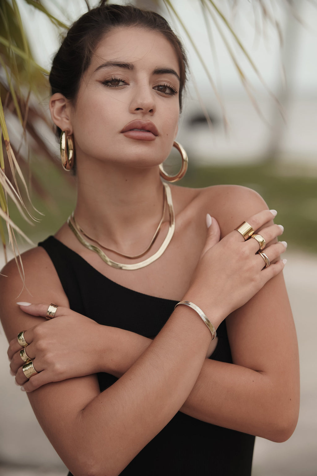 Viper Chain Bracelet 5mm (brass with gold/silver plating)