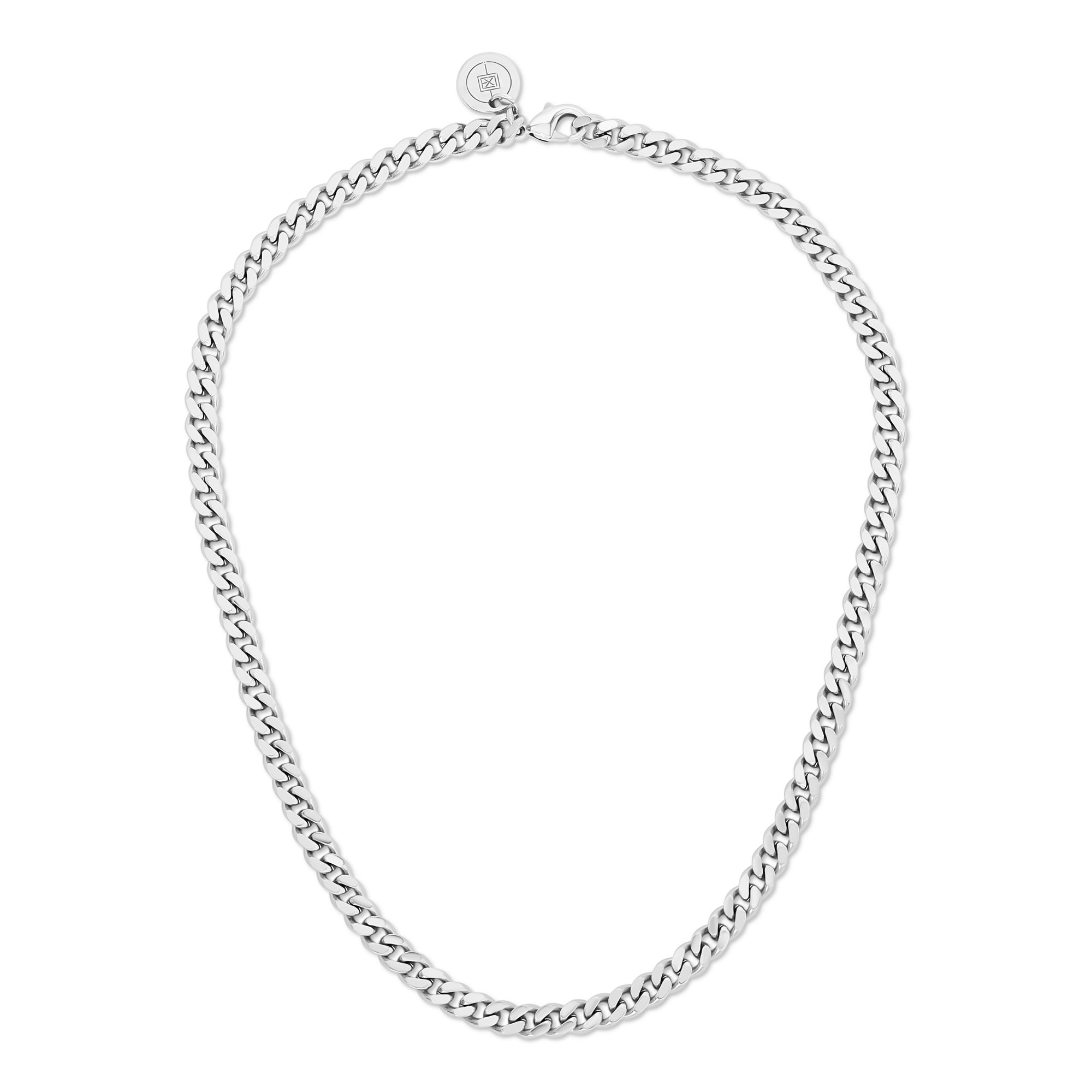 MICRO LINK CURB CHAIN NECKLACE by Eklexic