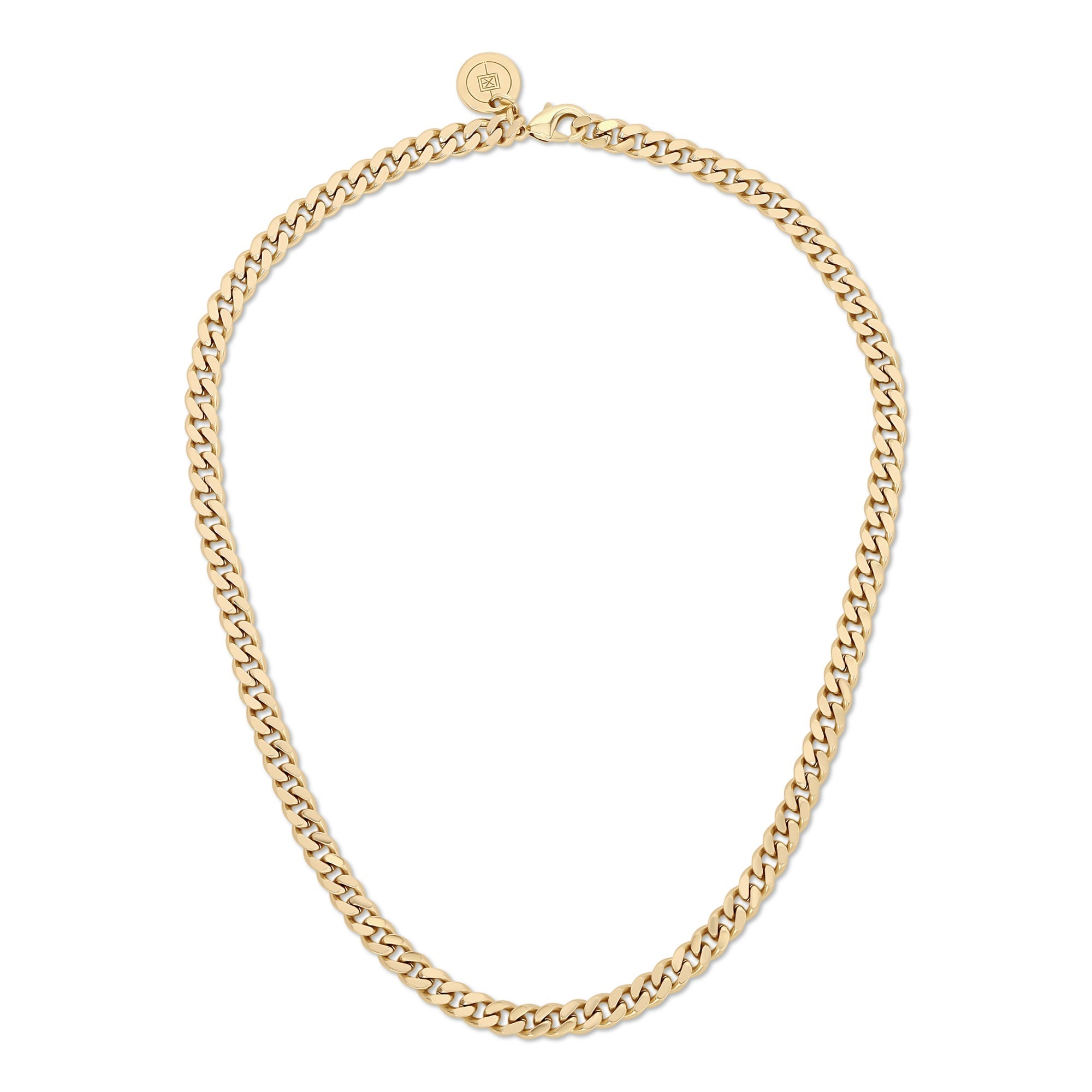 MICRO LINK CURB CHAIN NECKLACE by Eklexic