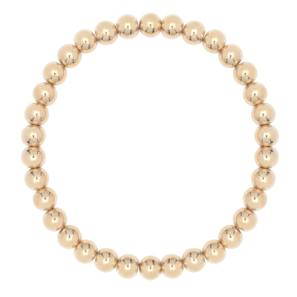 Small Gold Ball Bracelet by Eklexic