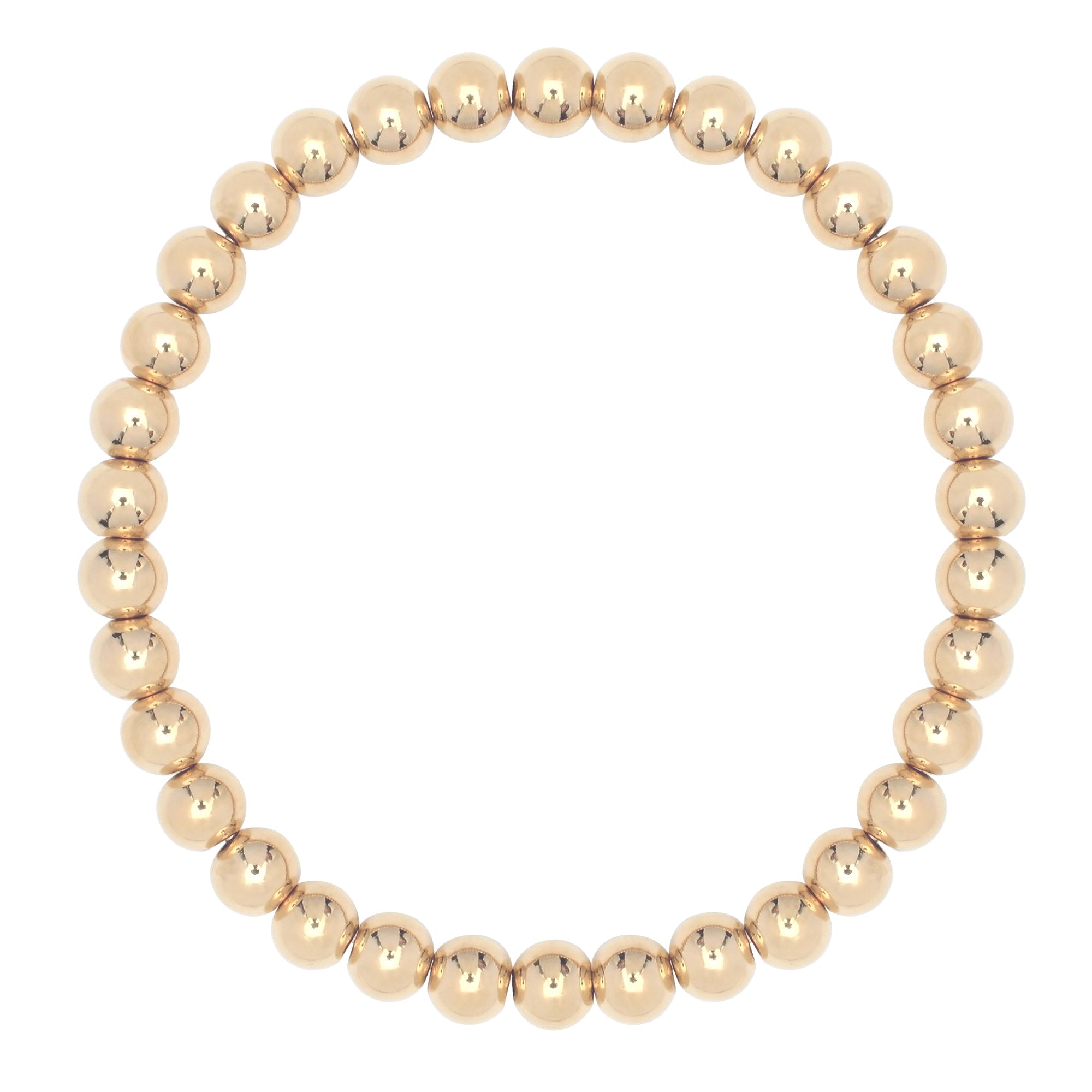 Small Gold Ball Bracelet by Eklexic