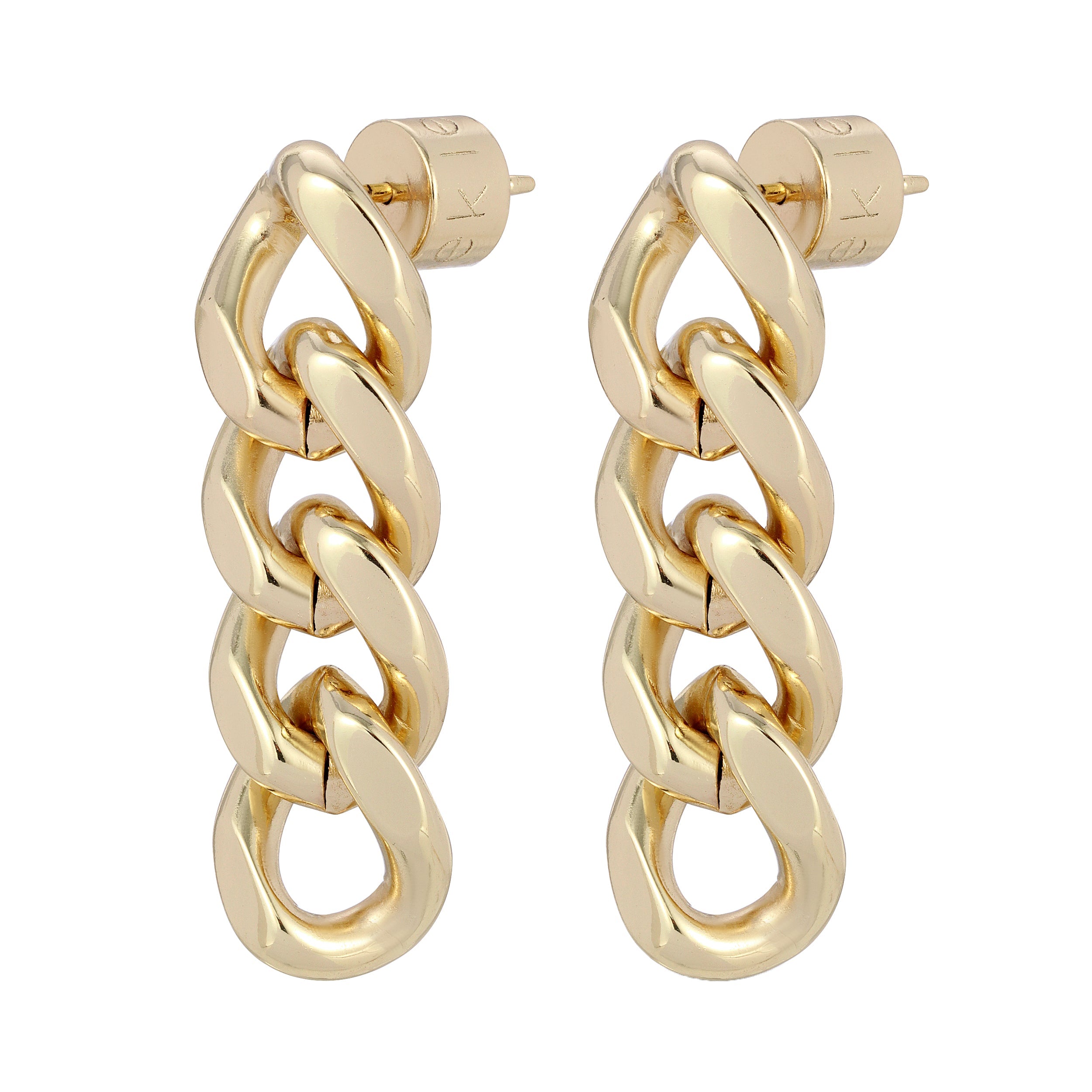 Valentina 4 Link Drop Earrings by Eklexic