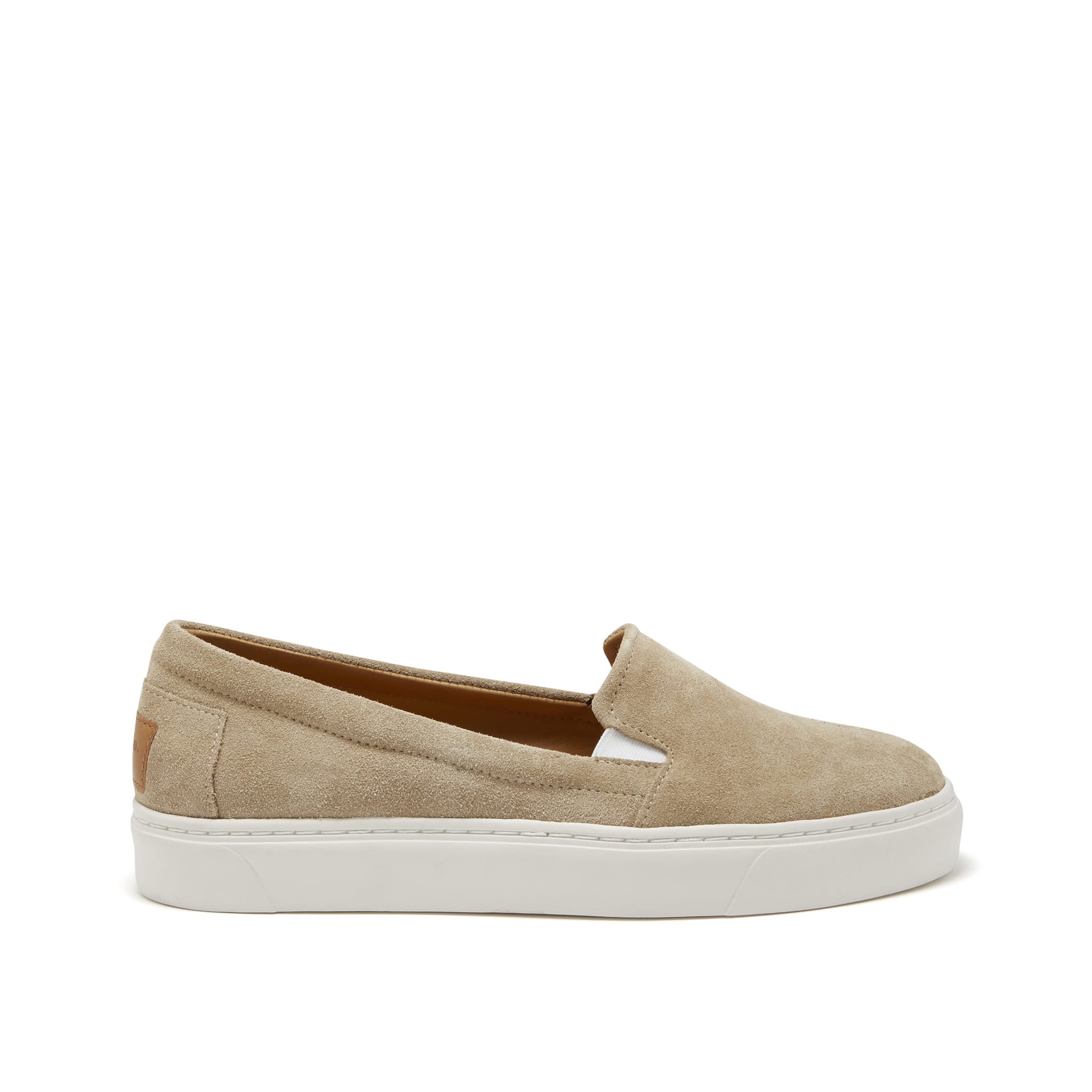Slip-On Sneakers - Taupe Suede