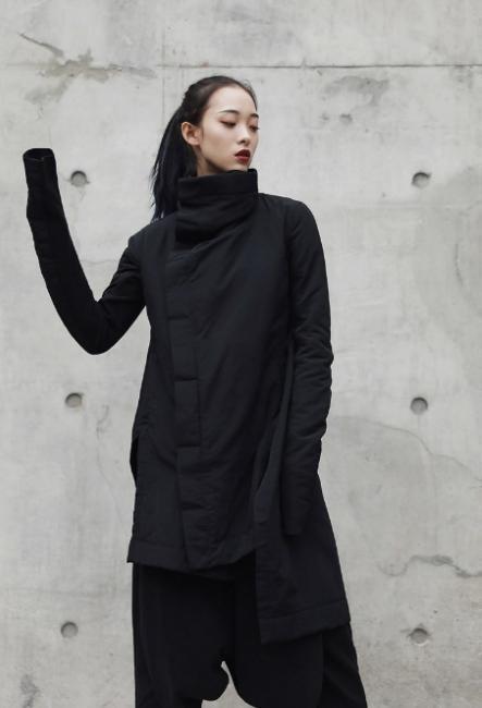 Masuku Collar Coat – Streetwear Cotton Jacket