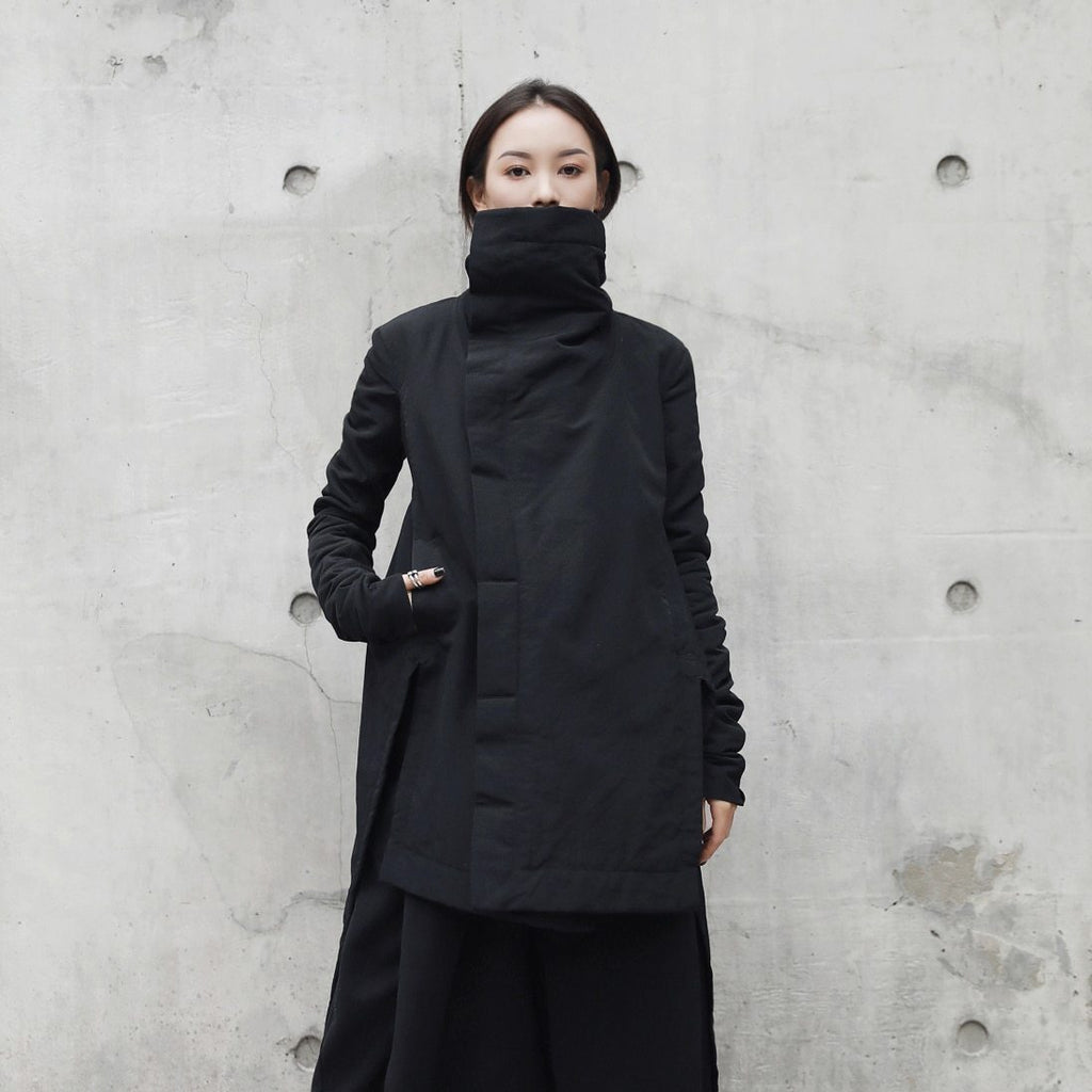 Masuku Collar Coat – Streetwear Cotton Jacket