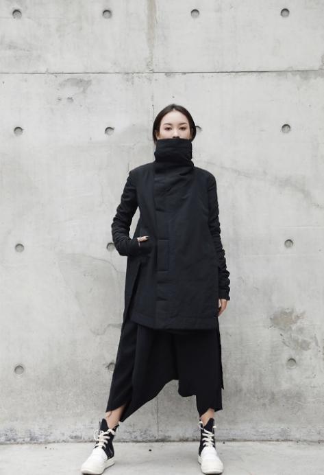Masuku Collar Coat – Streetwear Cotton Jacket
