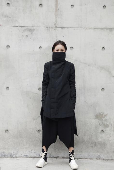 Masuku Collar Coat – Streetwear Cotton Jacket