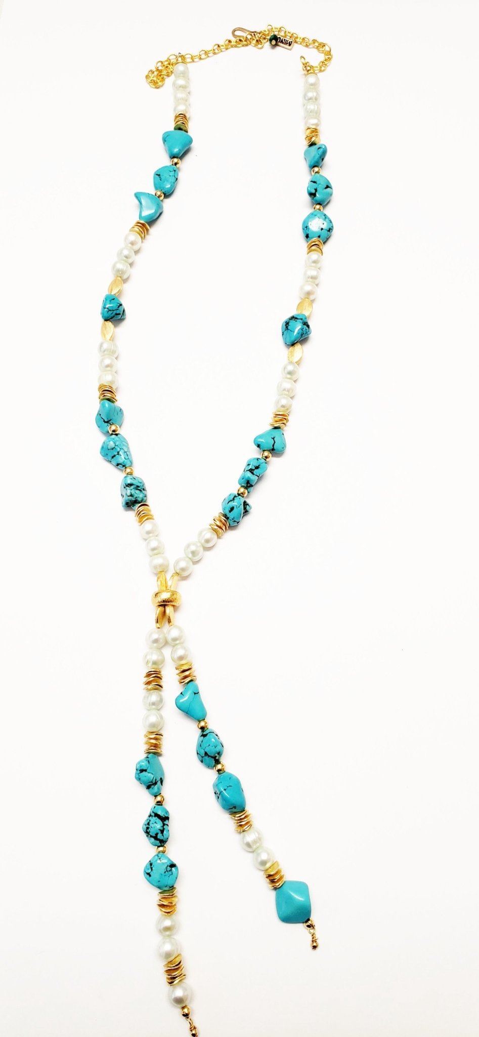 Turquesa Perla Lariat