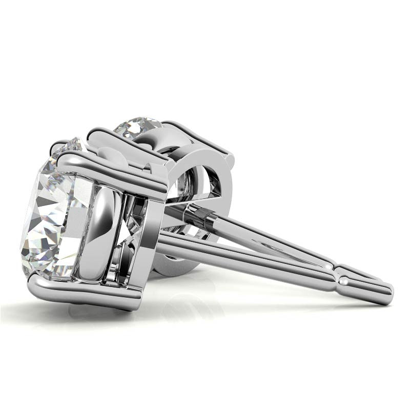 Lab Grown Diamond Stud Earrings (White or Yellow Gold)